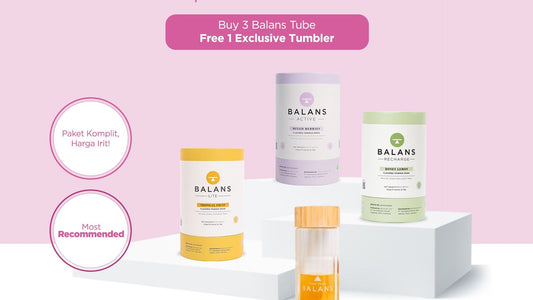 Balans Bundling  Buy 3 Get Exclusive Glass Tumbler | Fiber & Probiotics Drink